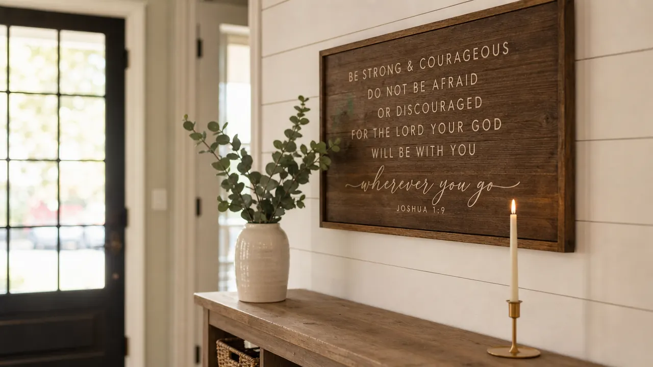 How to Decorate a Christian Home With Scripture Without It Looking Cluttered